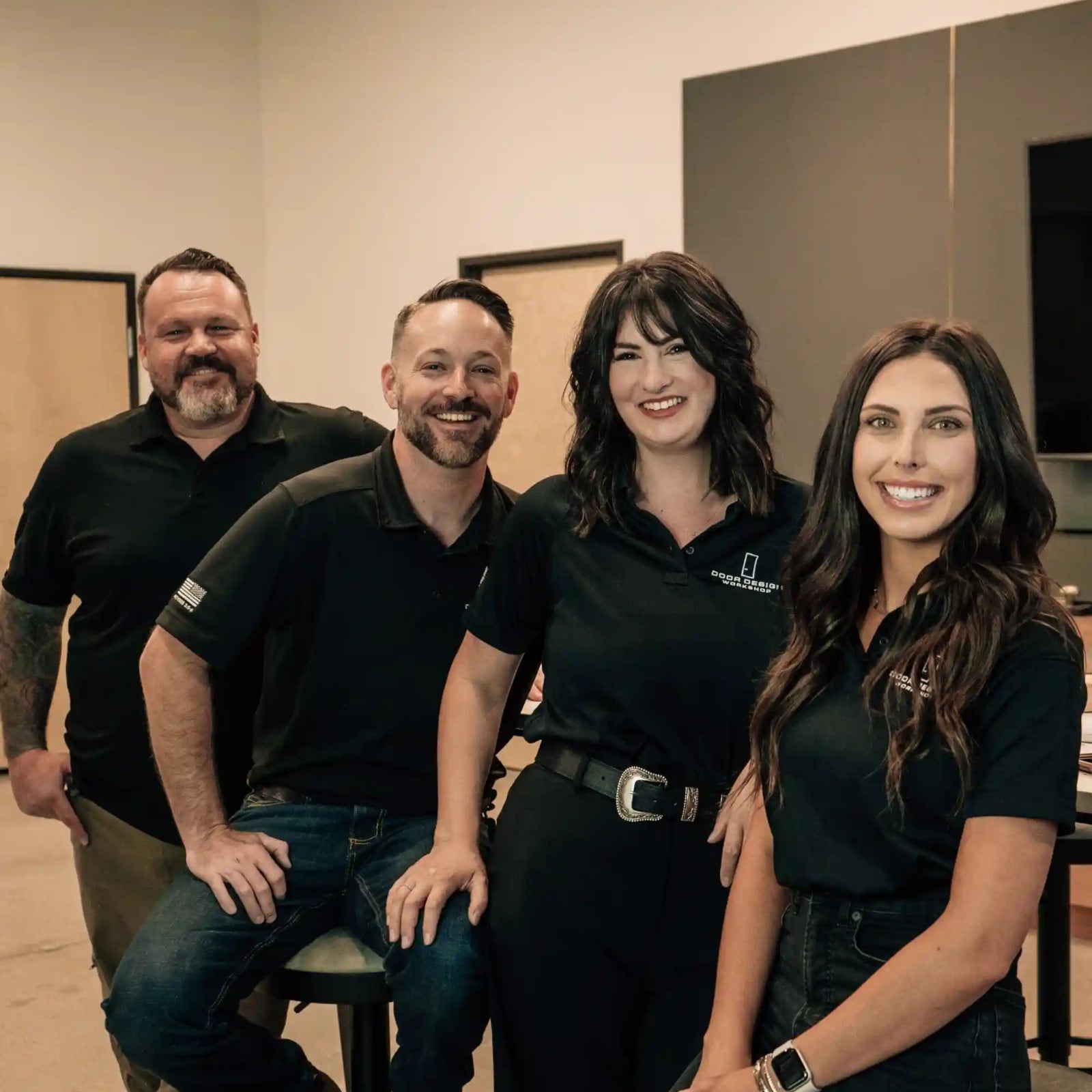The 4 person team at Door Design Workshop